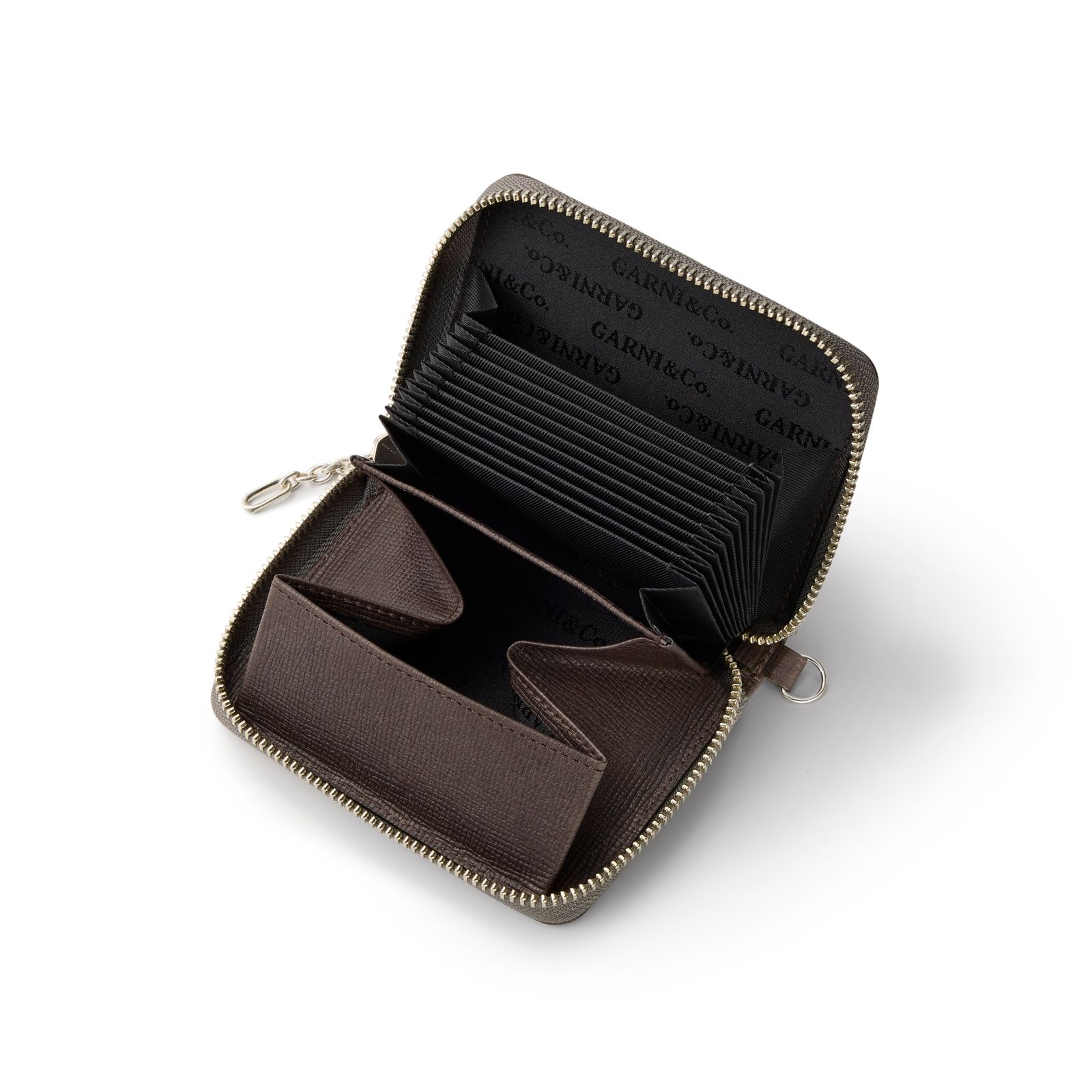 Sign Zip Fold Wallet / ブラウン
