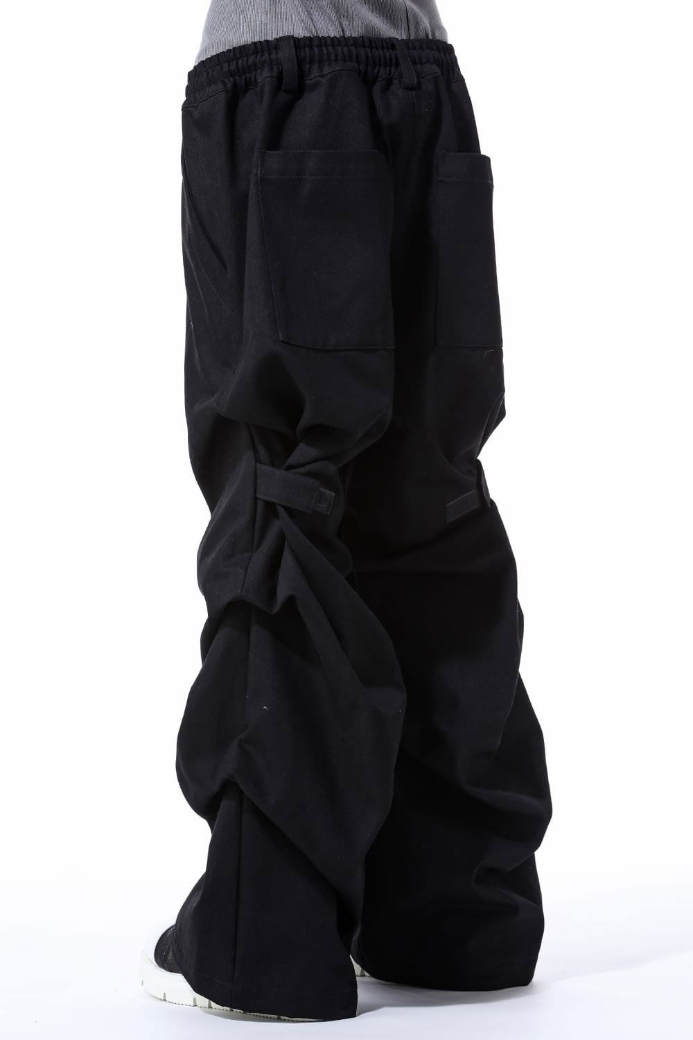 デニムタックワイドパンツ / Denim Tuck Wide Pants / ブラック / ag-10080-3