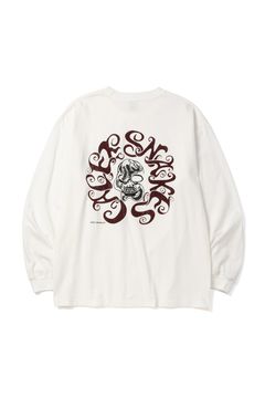 VINTAGE TYPE CALEE SNAKES L/ S TEE / ホワイト