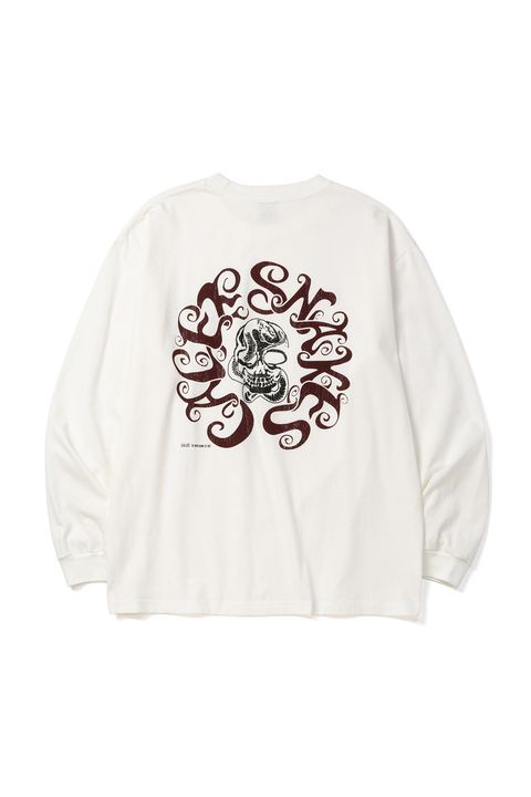 VINTAGE TYPE CALEE SNAKES L/ S TEE / ホワイト