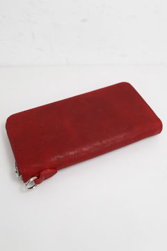イタリアンダブルショルダーラウンド財布 / レッド