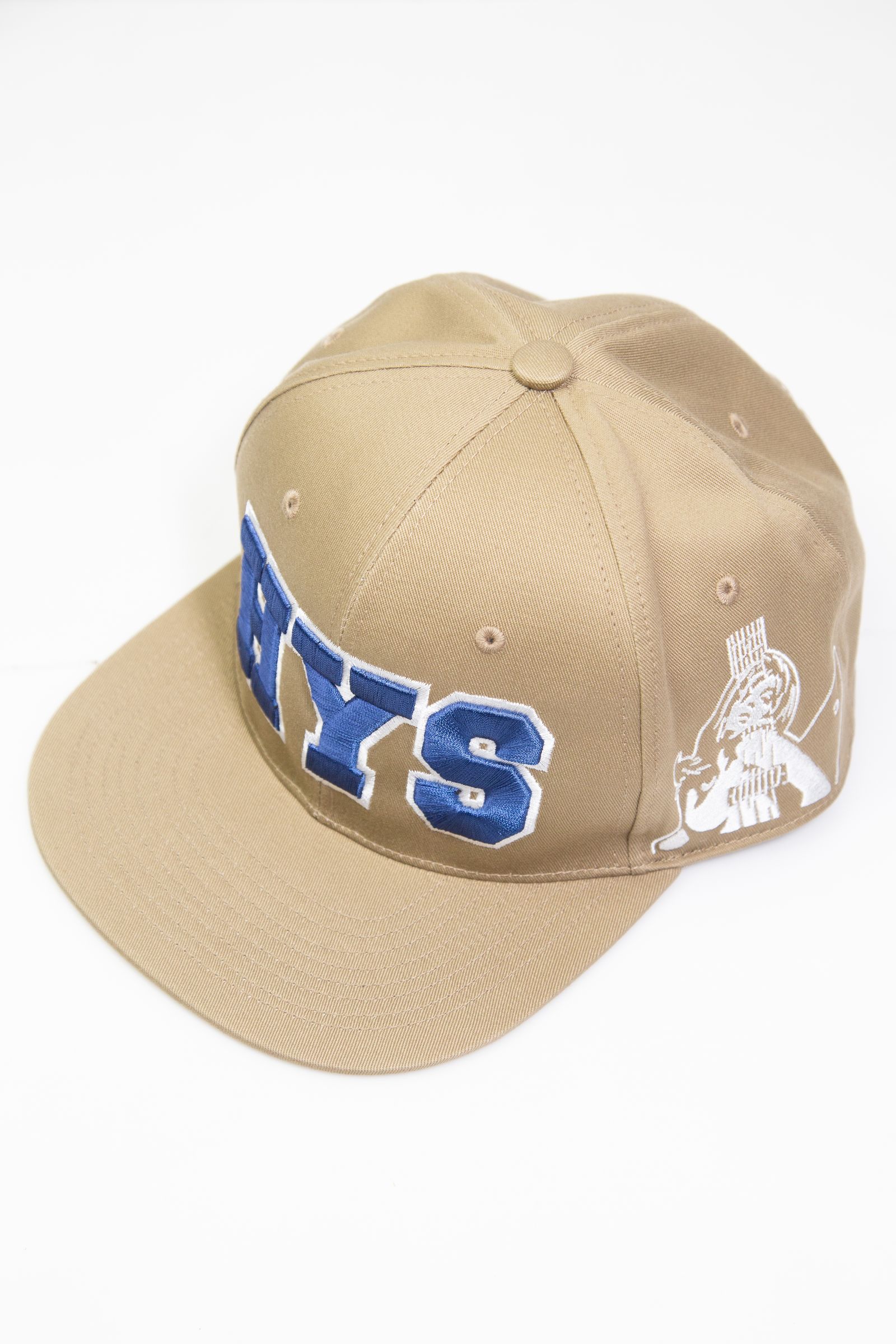 [購入は1人1点まで] HYS GUITAR GIRL刺繍 キャップ / ベージュ