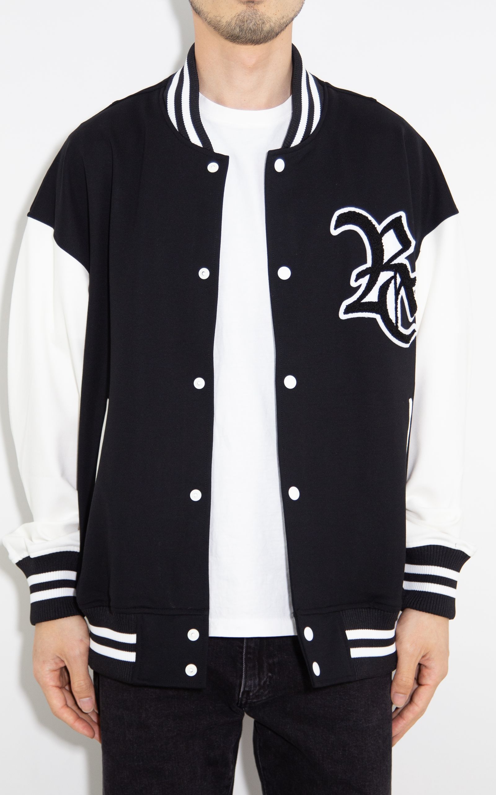 RESOUND CLOTHING - 【人気継続商品】 RC jersey OVER VARSITY JACKET / ブラック | Tempt