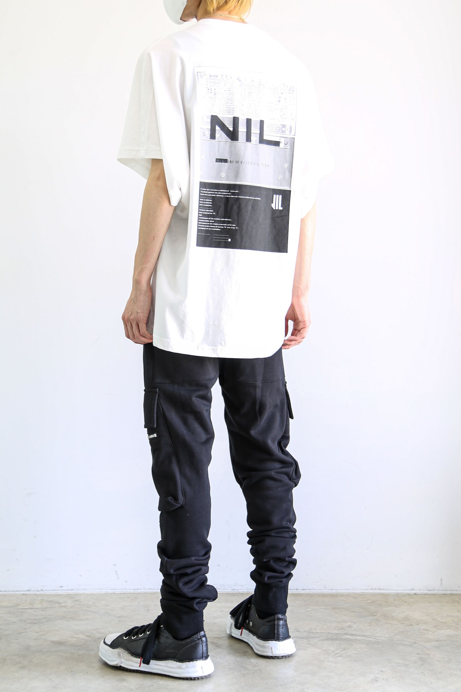 スウェッターカーゴスリムロングパンツ / SWEATER CARGO SLIM LONG PANTS / ブラック