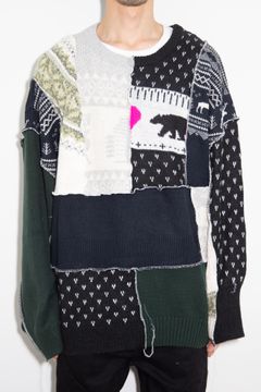Nordic Patchwork Sweater / C