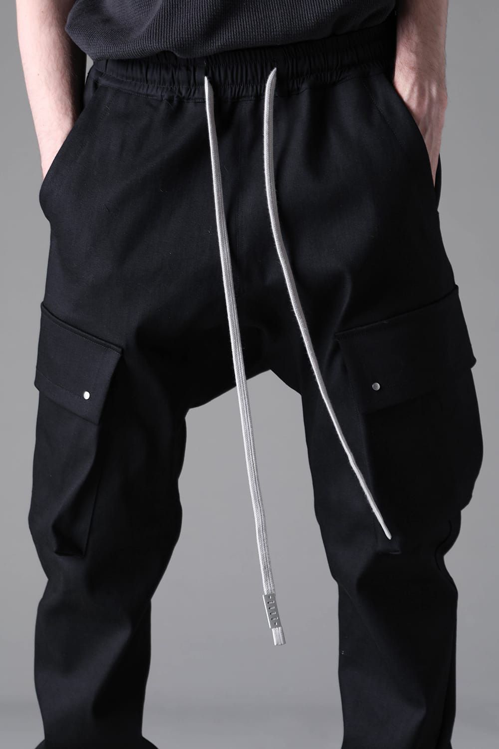 Denim Cargo Flared Pants