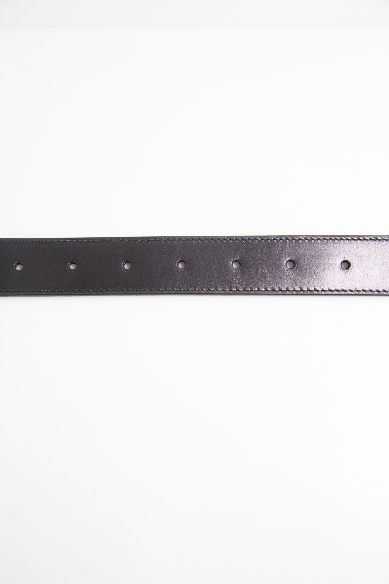 [894-06]  HORWEEN CHROMEXCEL ROLLER-BUCKLE BELT【35mm】 / ブラック