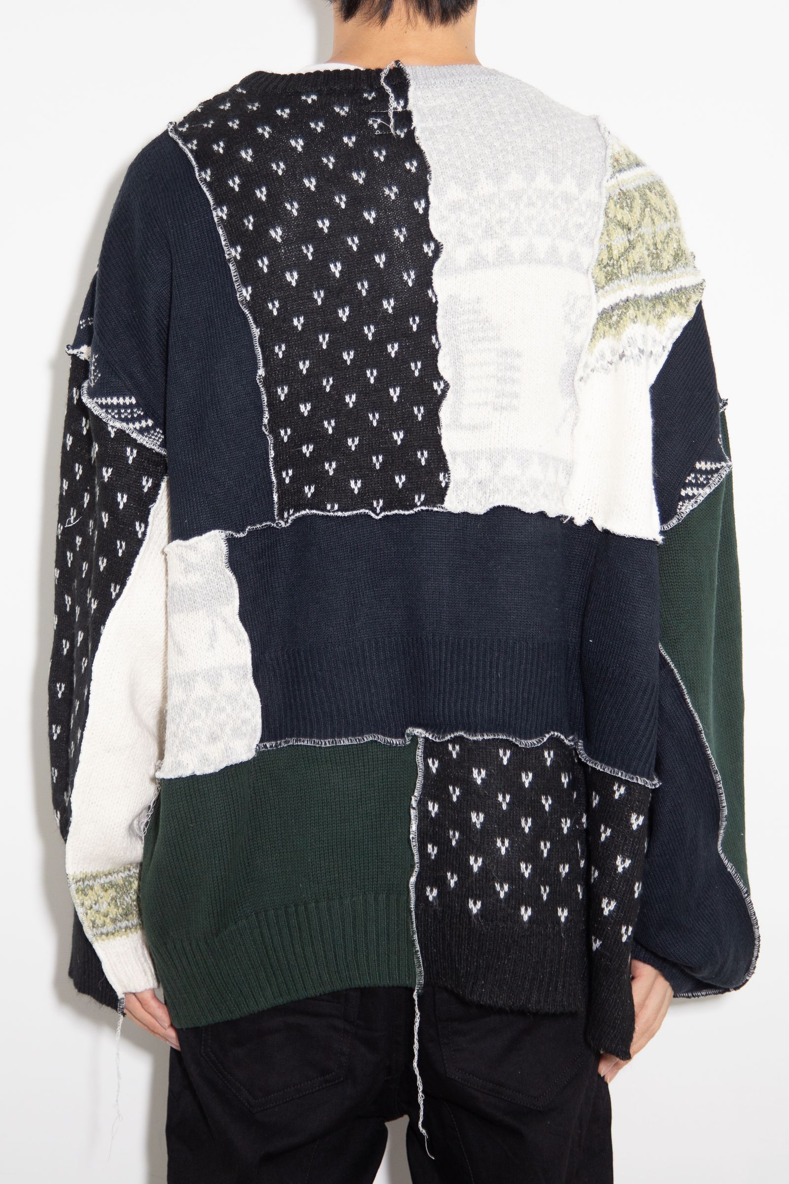 Nordic Patchwork Sweater / C