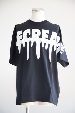 【ICECREAM】 COTTON T-SHIRT DRIP / ブラック