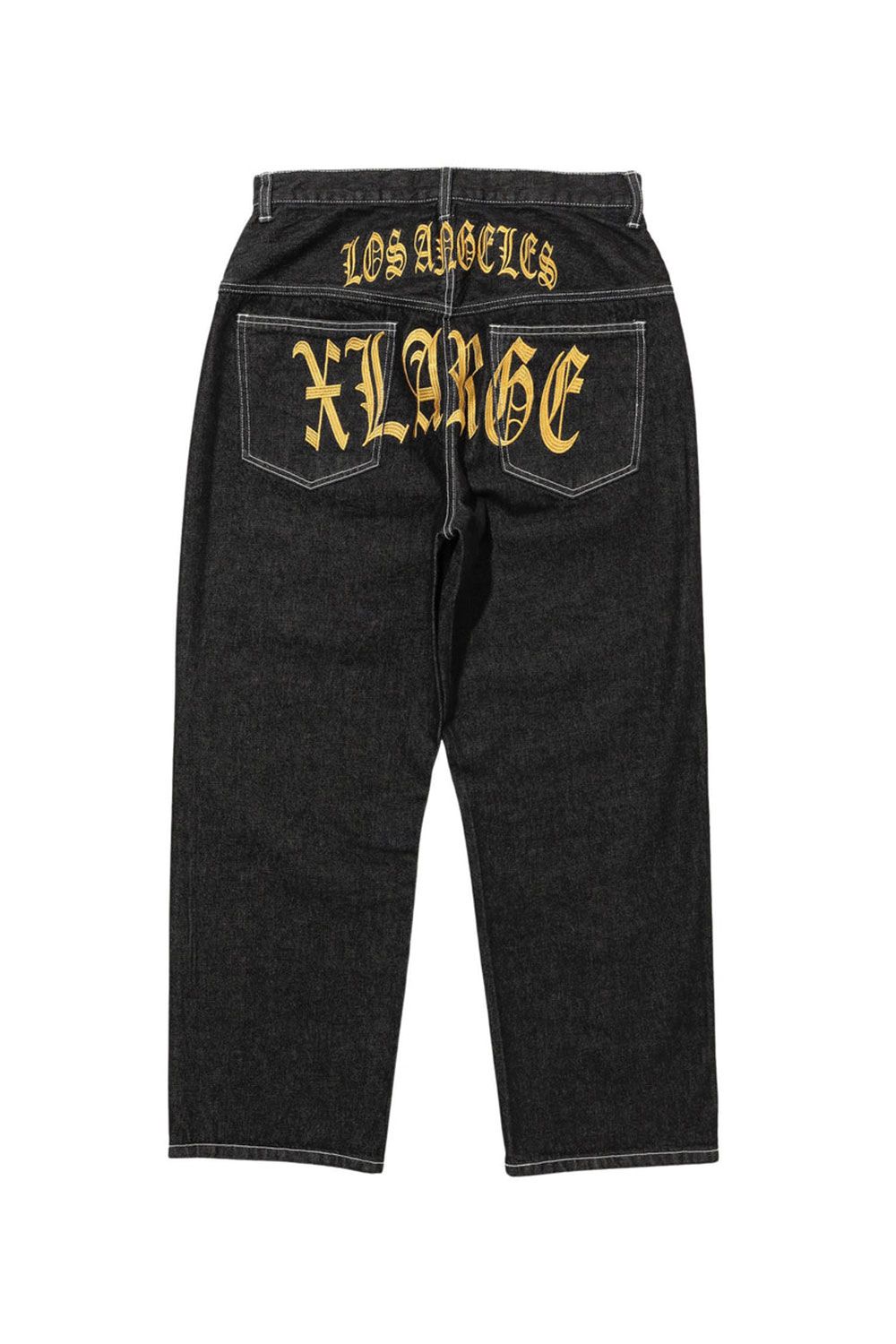 XLARGE - OLD ENGLISH LOGO DENIM PANTS / インディゴ | Tempt