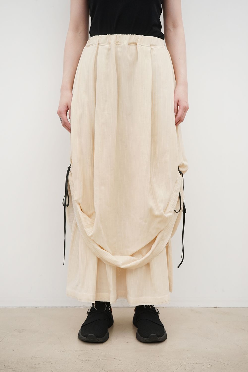 Adjustable Side-Drawstring Skirt