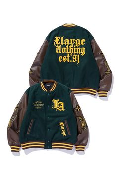 ［ラスト1点 サイズL］VARSITY JACKET / グリーン