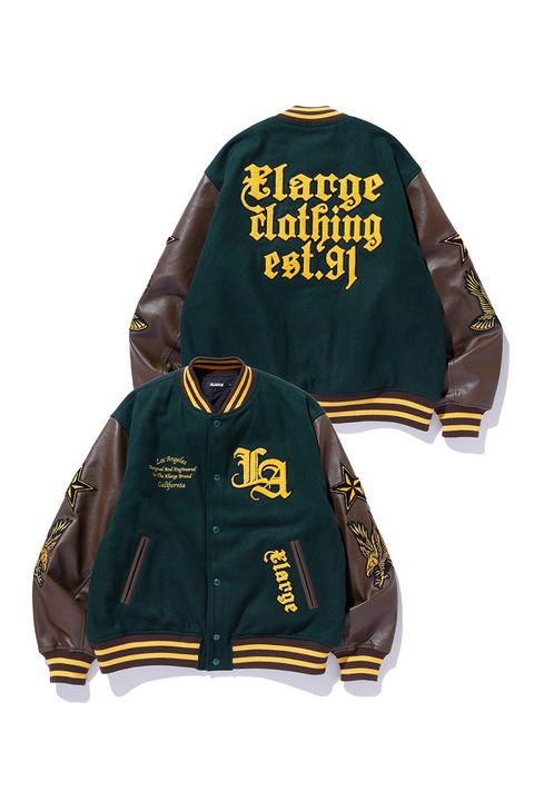 ［ラスト1点 サイズL］VARSITY JACKET / グリーン