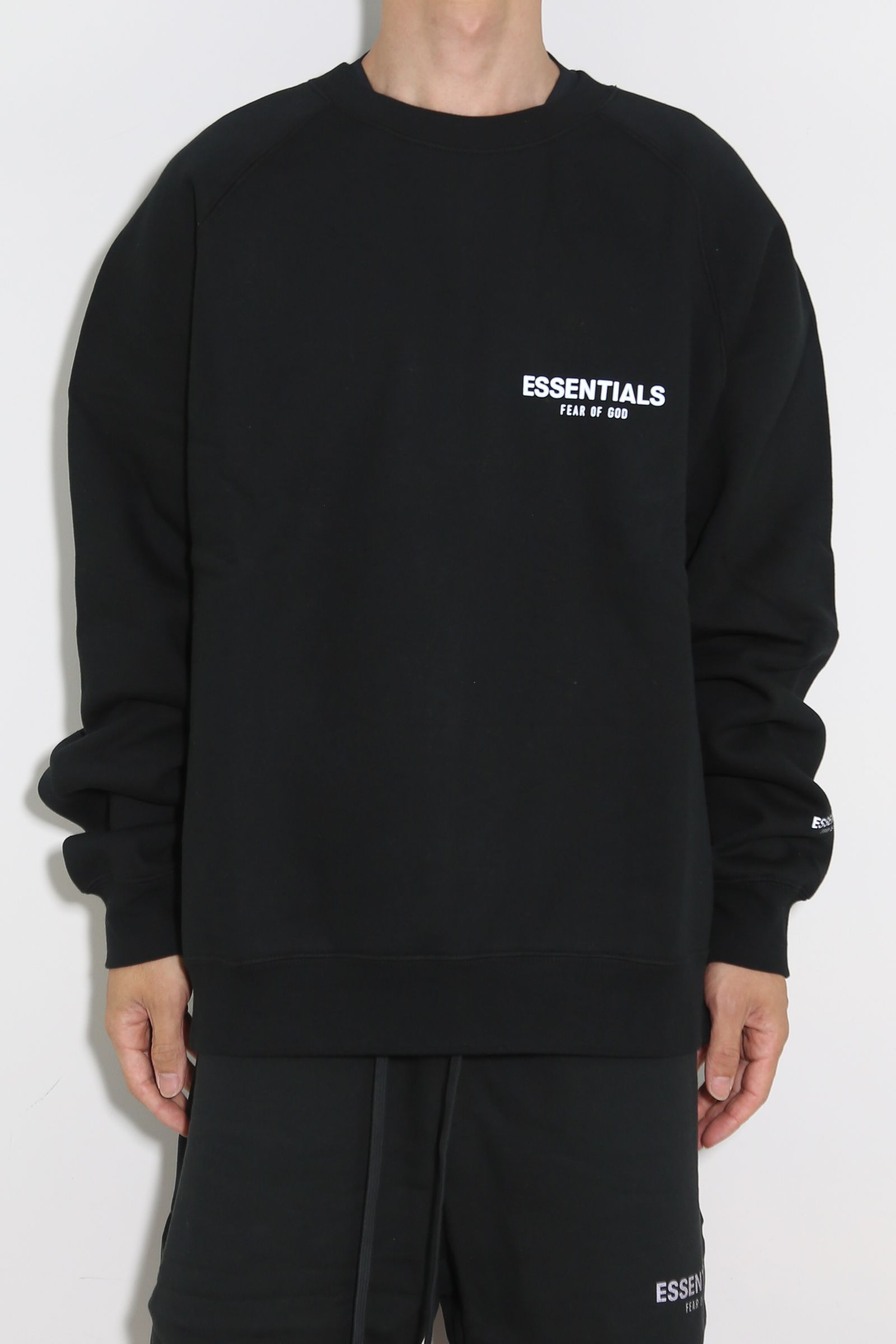 FOG ESSENTIALS - 21FW ONE POINT LOGO CREW SWEAT / ブラック | Tempt