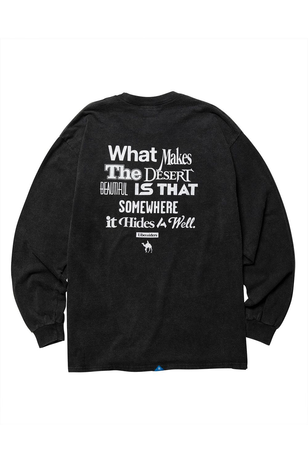 [ラスト1点 サイズL] MULTI FONT L/S TEE / ブラック