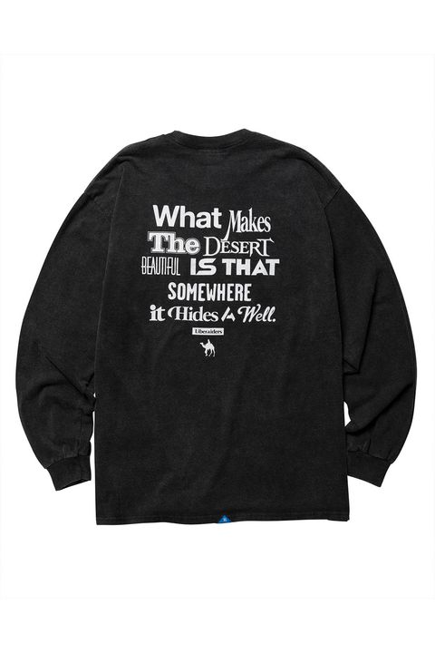 [ラスト1点 サイズL] MULTI FONT L/S TEE / ブラック