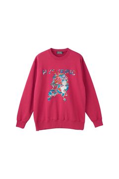 WOMAN HEADバックアップリケ スウェット / ピンク