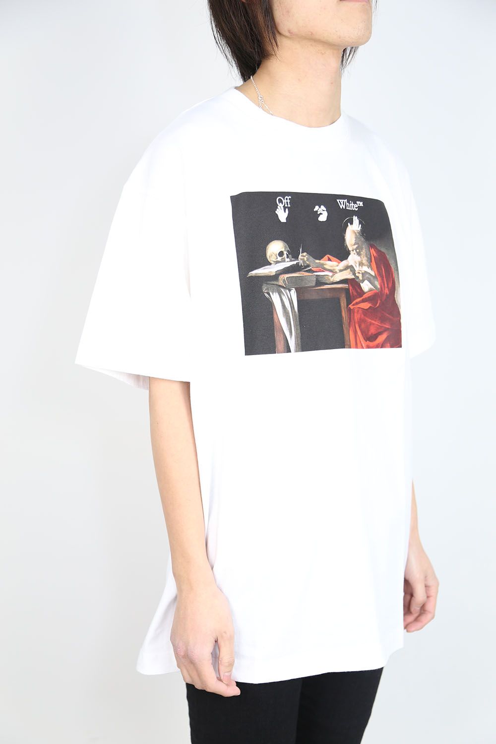 OFF-WHITE - CARAVAGGIO S/S OVER TEE / ホワイト×レッド | Tempt