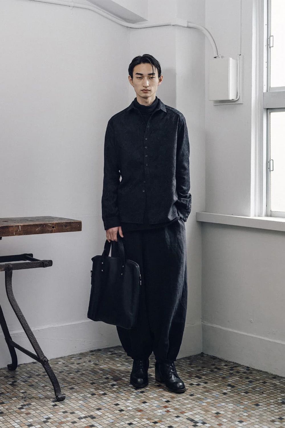 2Way Zip Leather Bag