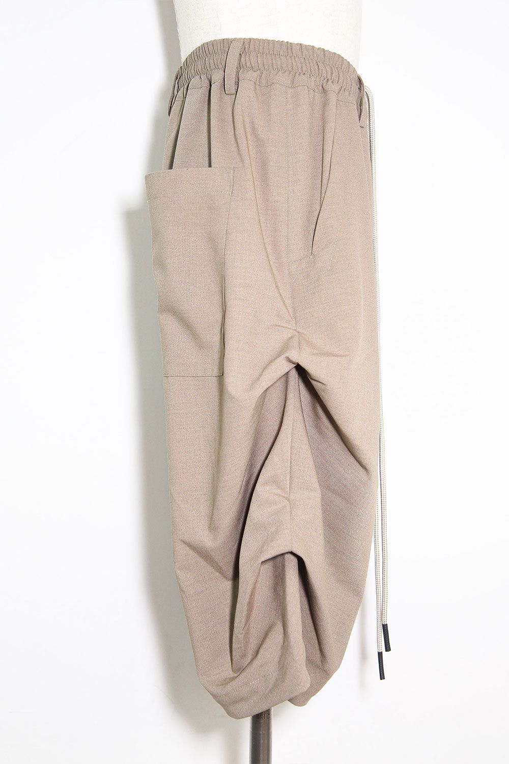 サマーウールタックショーツ / Summer Wool Tuck Shorts / ライトベージュ / ag-11020-2