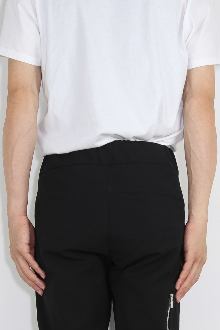 SOLOTEX DOUBLE CLOTH SIDE POCKET EASY TROUSERS / ブラック