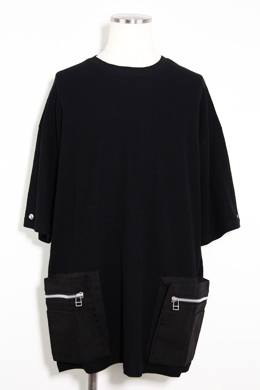 サイドポケットオーバーサイズTシャツ / Side Pocket T-Shirts / ブラック