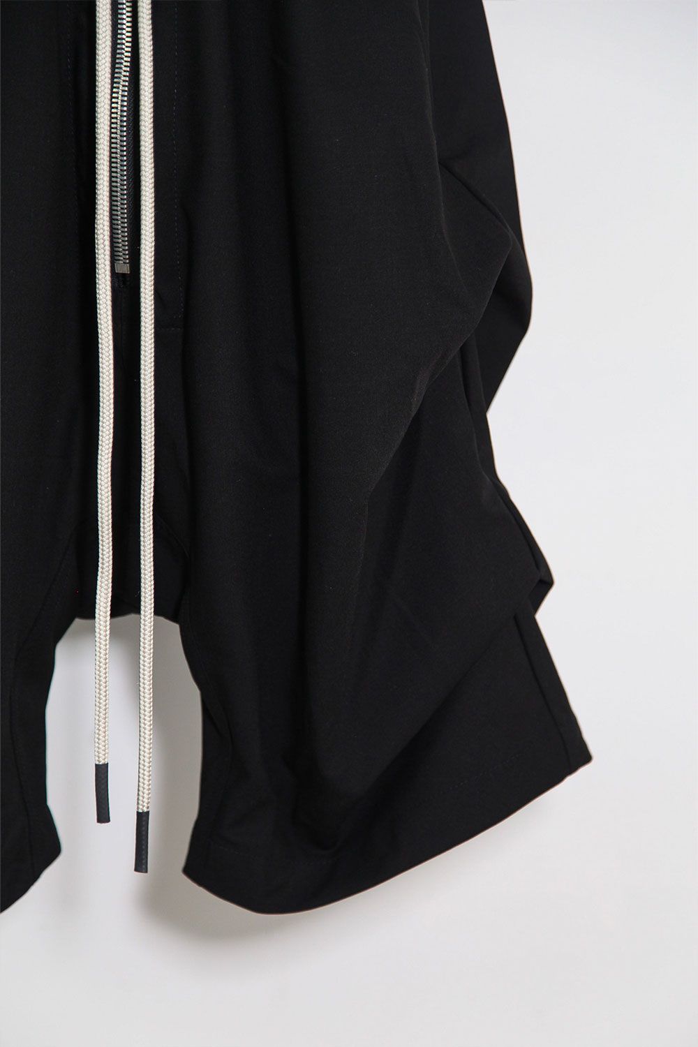 [ラスト1点 サイズ1] サマーウールタックショーツ / Summer Wool Tuck Shorts / ブラック / ag-11020-2