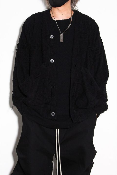 ジャンボカーディガン / JUMBO CARDIGAN / ブラック / ag-12089-1