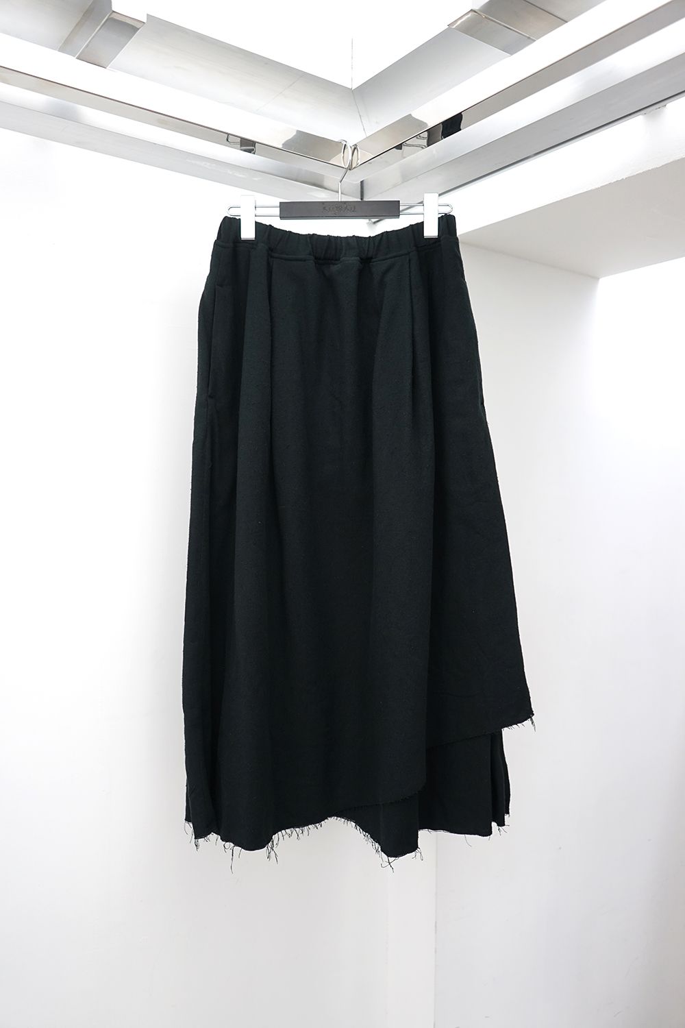 Double-Layer Diagonal-Hem Skirt
