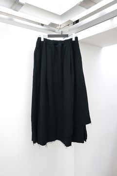 Double-Layer Diagonal-Hem Skirt