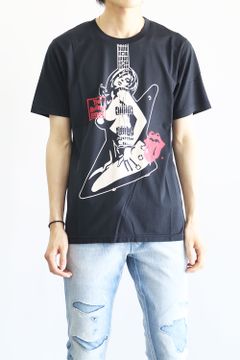 THE ROLLING STONES/STONES LOVES GUITAR GIRL Tシャツ / ブラック