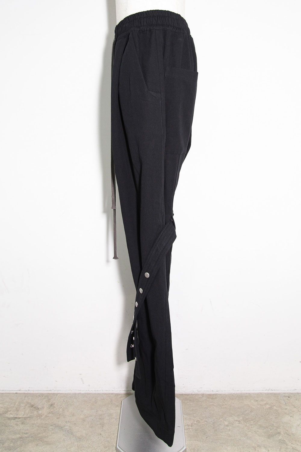 コットンリネンベルトワイドパンツ / Belt Parts Long Pants / ブラック / ag-9094-2