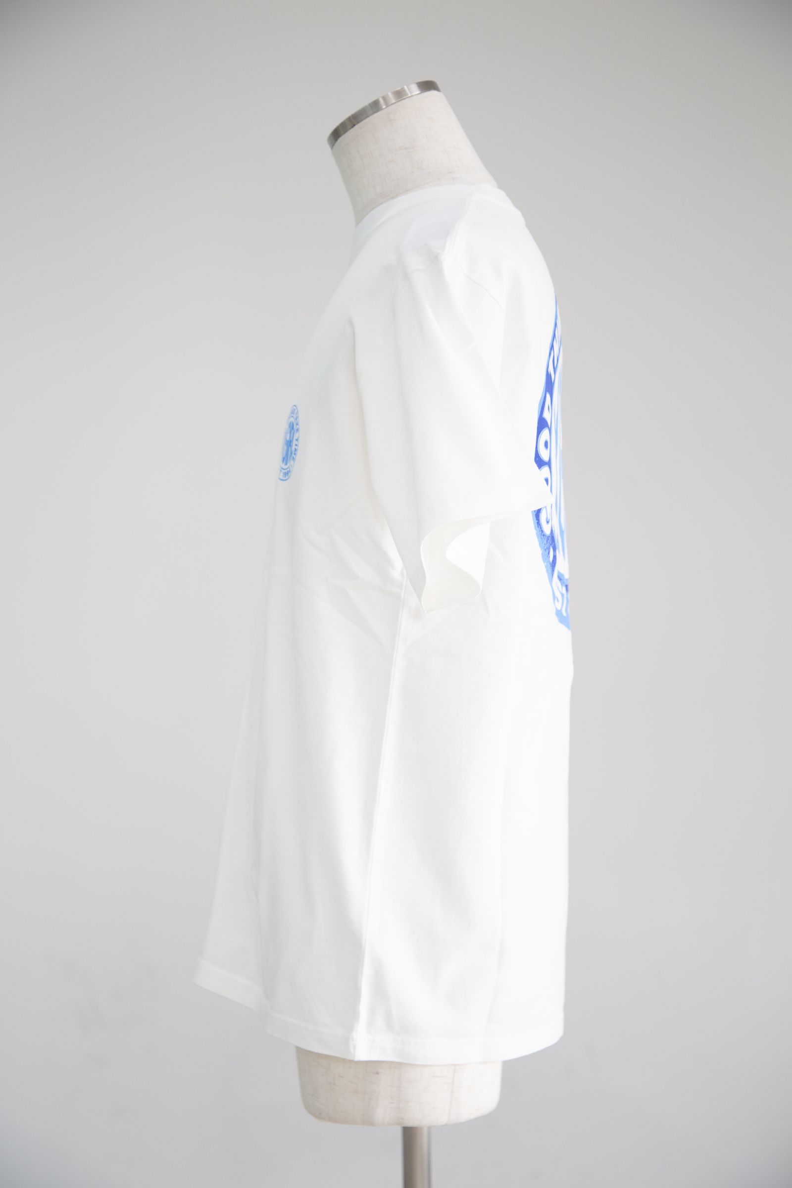 DISTRESSED CIRCLE LOGO S/S TEE / ホワイト