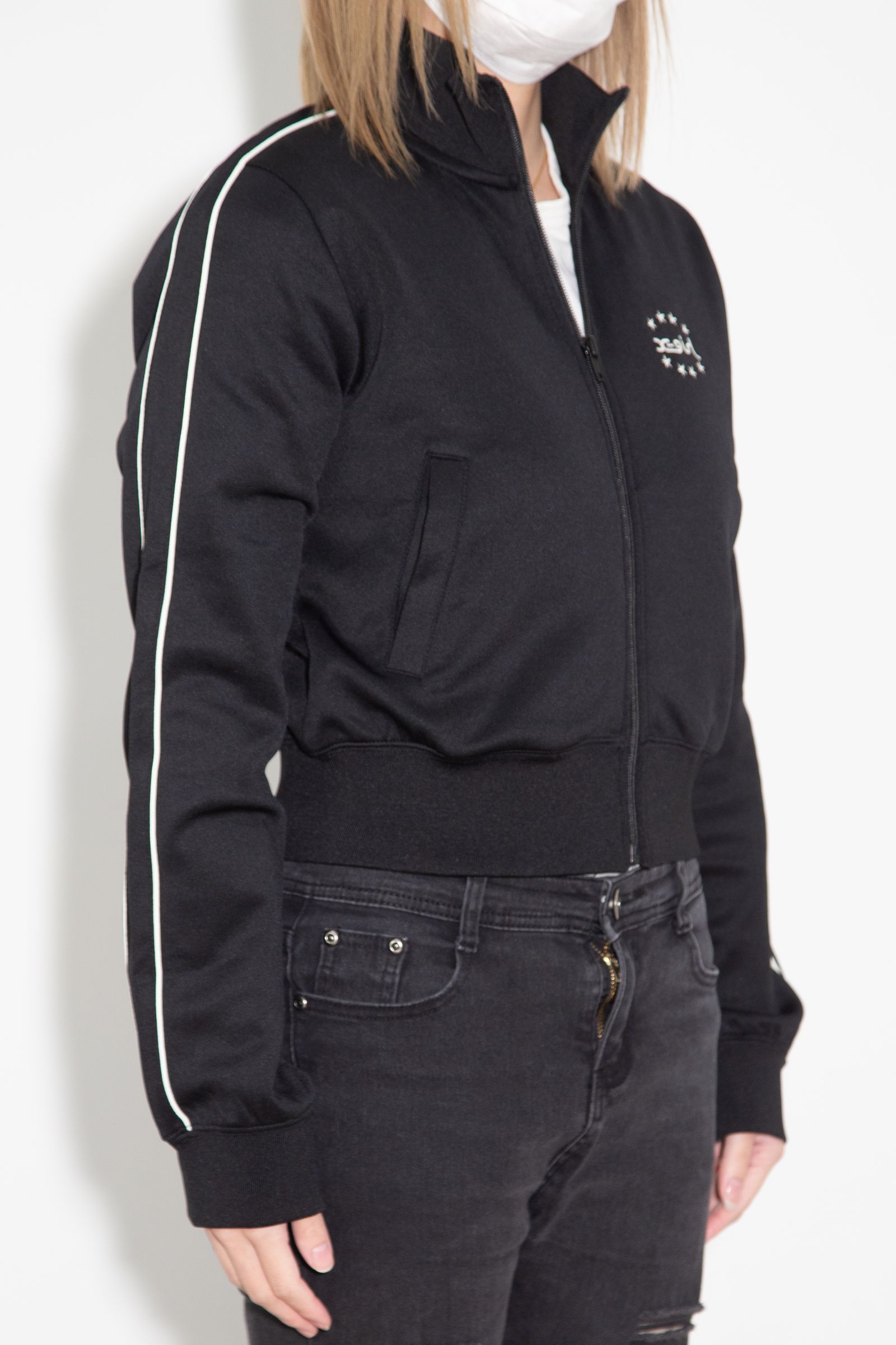 [ラスト1点 サイズM] STAR AND FACE COMPACT TRACK JACKET / ブラック