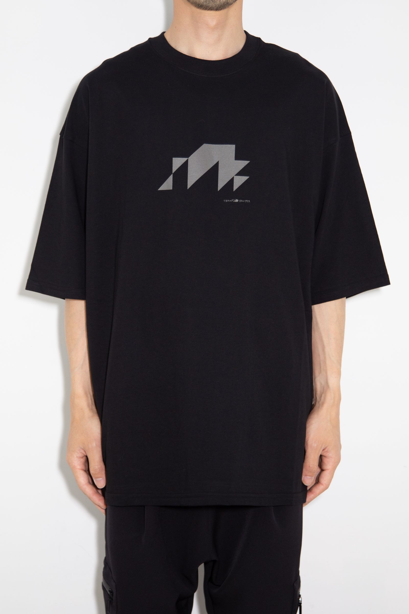 ナンバープリントオーバーサイズTシャツ / Numbering Print Over Sized T-Shirts / ブラック