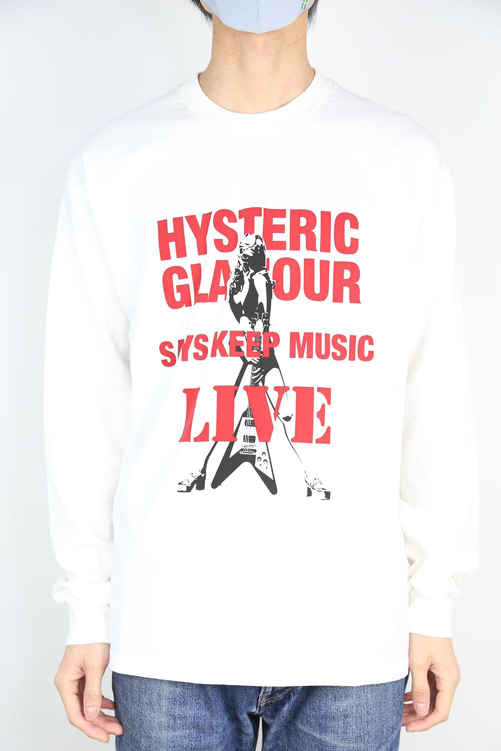 HYSTERIC GLAMOUR - KEEP MUSIC Tシャツ / ホワイト | Tempt