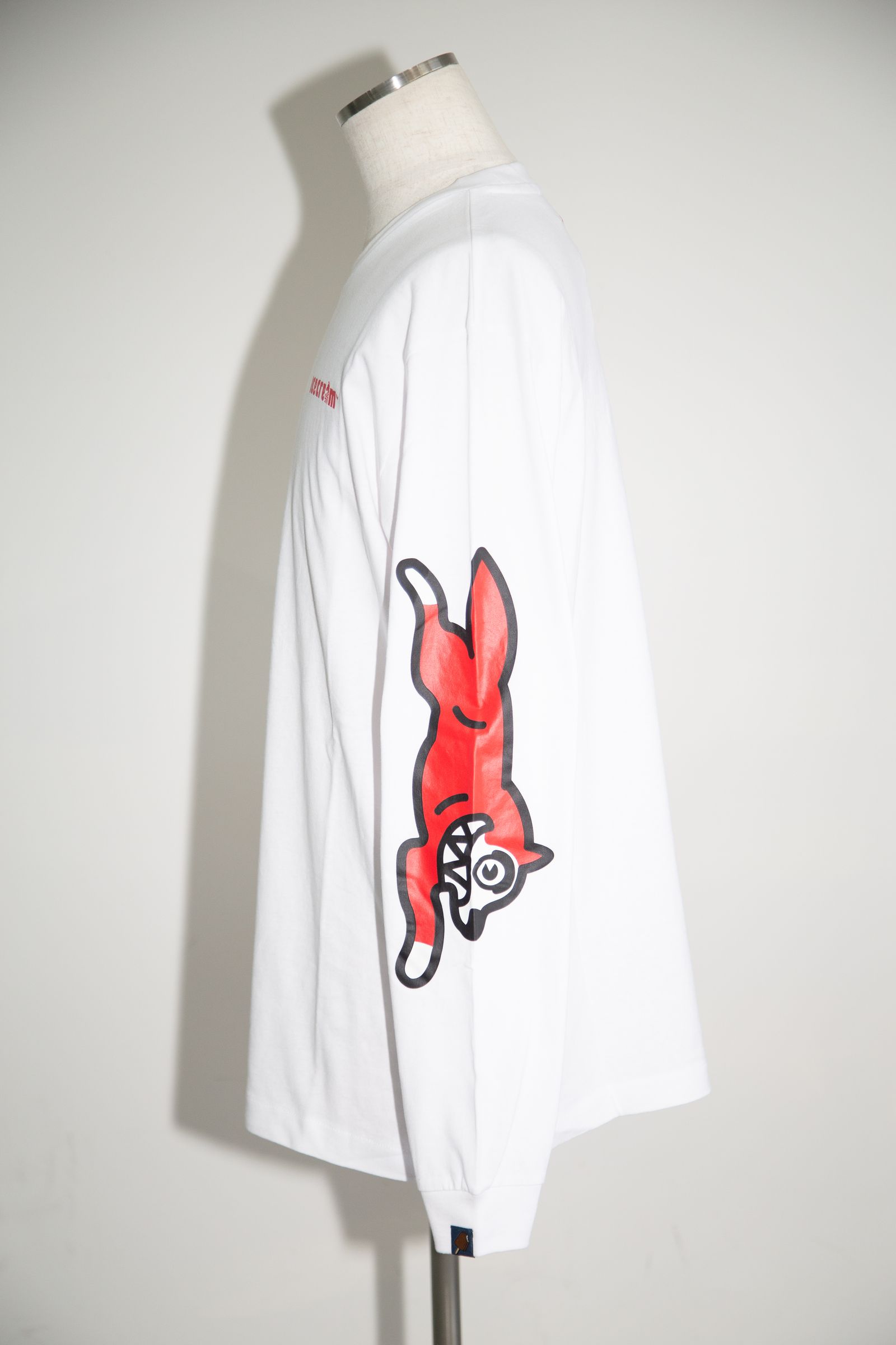 【ICECREAM】RUNNING DOG L/S T-SHIRT / ホワイト