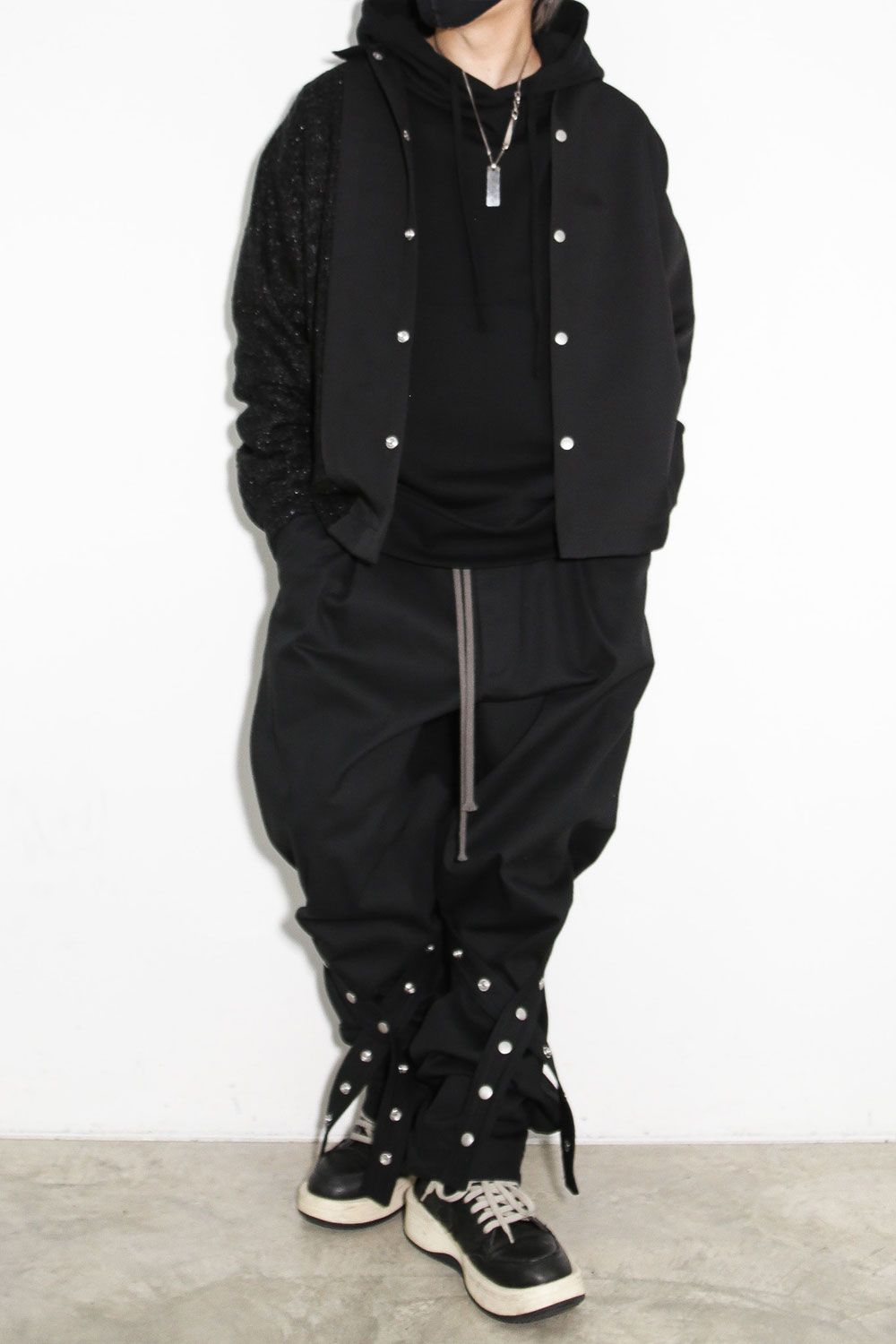 ボトムスその他 THOM KROM Women Pants LWP2BLACK Black THOM KROM Wide Leg Linen-Cotton Blend Pants | S | WP2BLACK//S