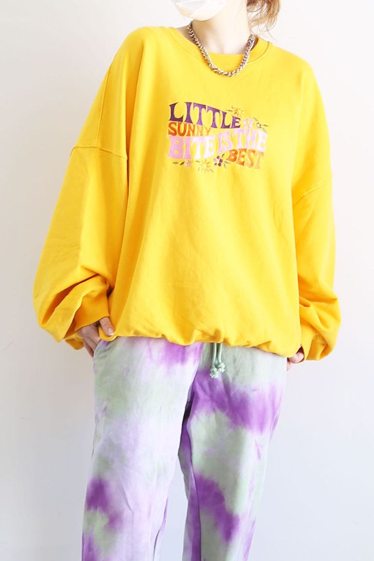Little Sunny Bite Little Sunny Bite Is The Best Stiched Sweat イエロー Tempt