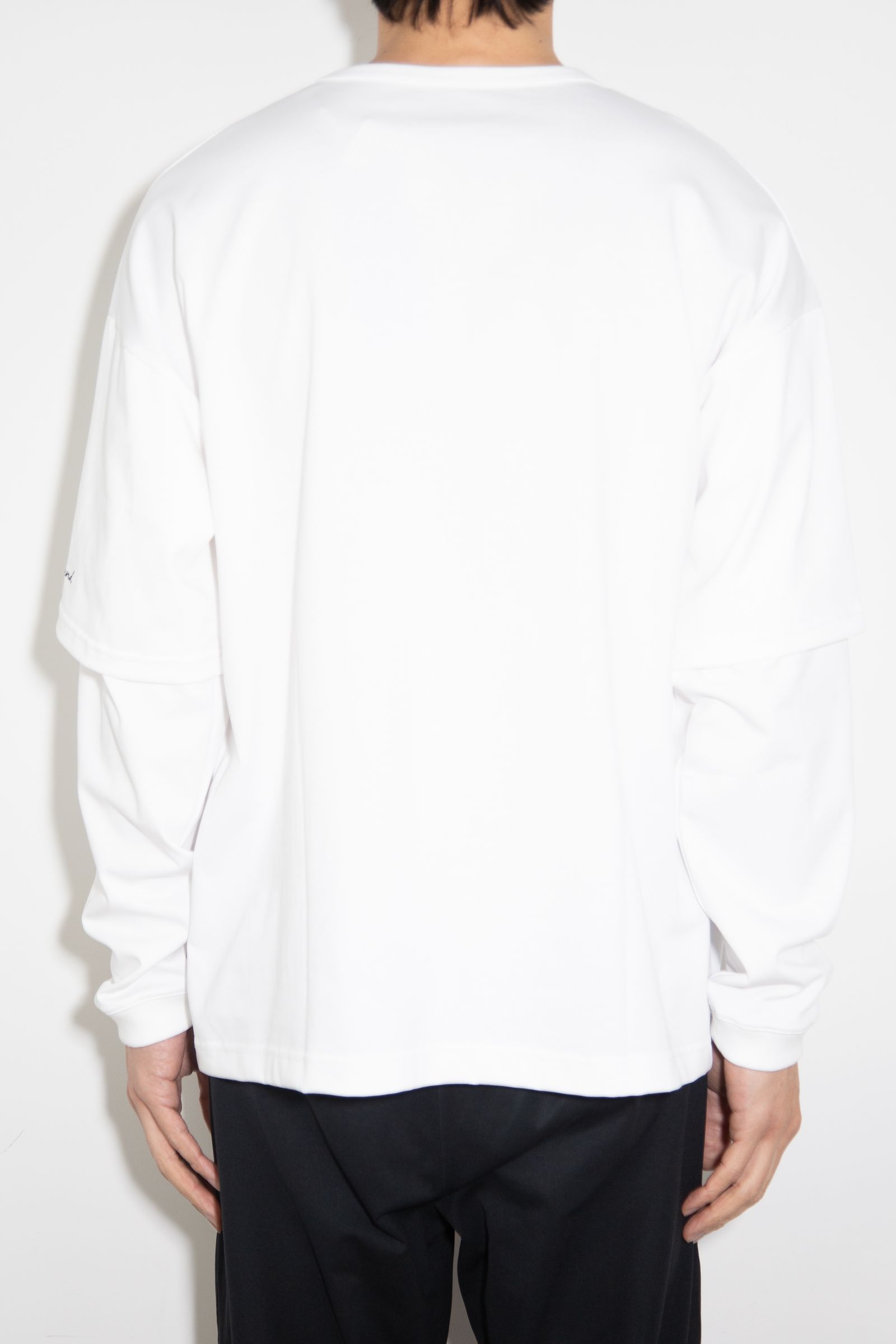 【人気継続商品】 fake layered longsleave / ホワイト