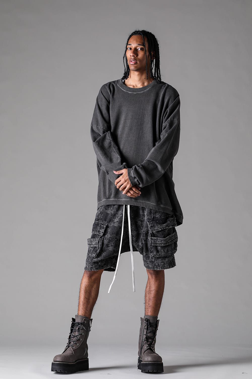 Sumi Dyed Jumbo Pullover