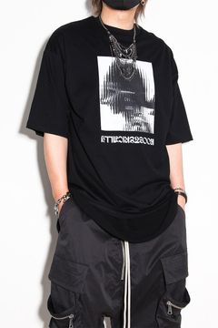 [ラスト1点 サイズ4] オーバサイズTシャツ Type A / Type A Print Tee / ブラック / ag-11111-1