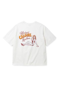 VINTAGE TYPE SYNDICATE RETRO GIRL TEE ＜NATURALLY PAINT DESIGN＞ / ホワイト