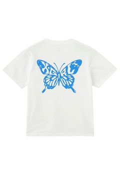 BUTTERFLY SILHOUETTE LOGO S/S TEE / ホワイト