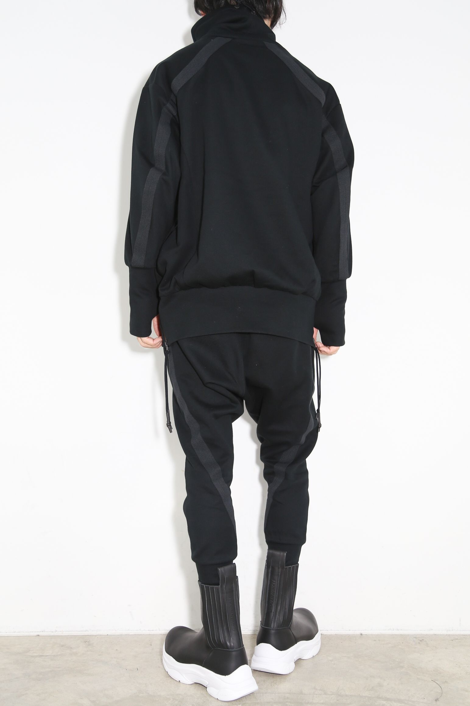 LINE JERSEY PANTS / ブラック