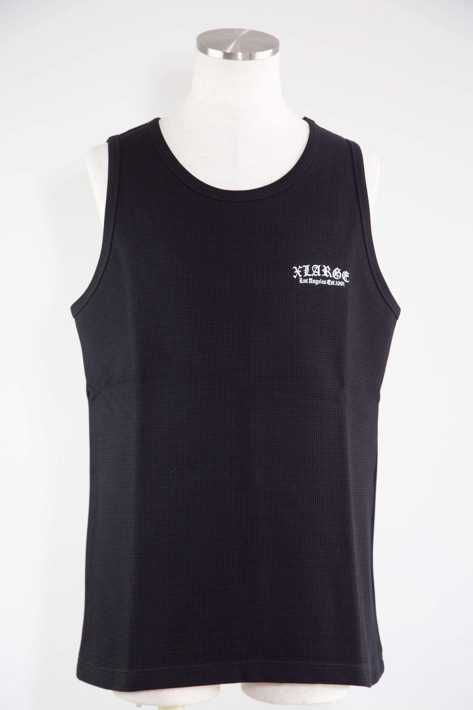 OLD ENGLISH WAFFLE TANK TOP / ブラック
