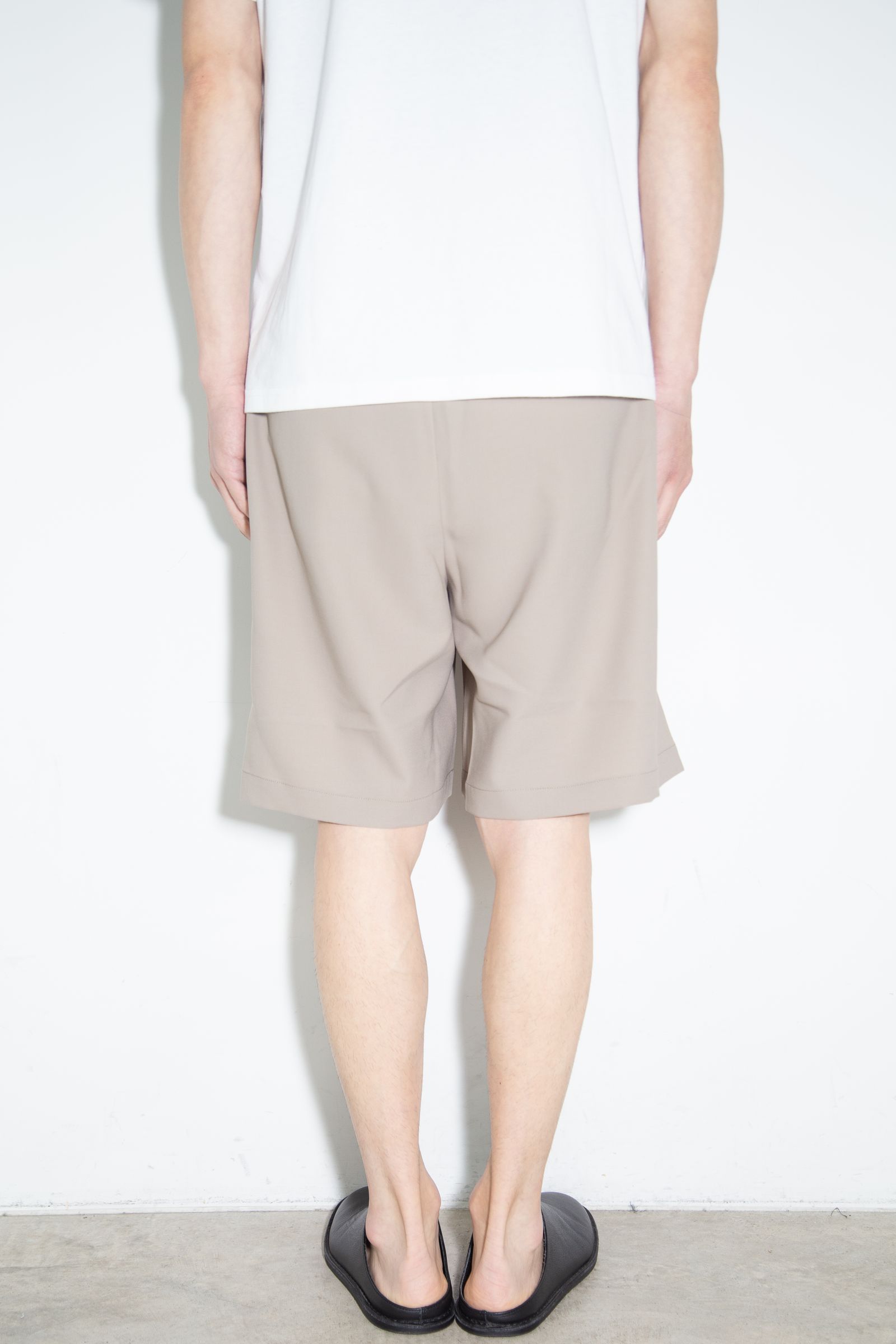 [ラスト1点 サイズ2] PE CONPACT TWILL BELTED SHORTS / ベージュ