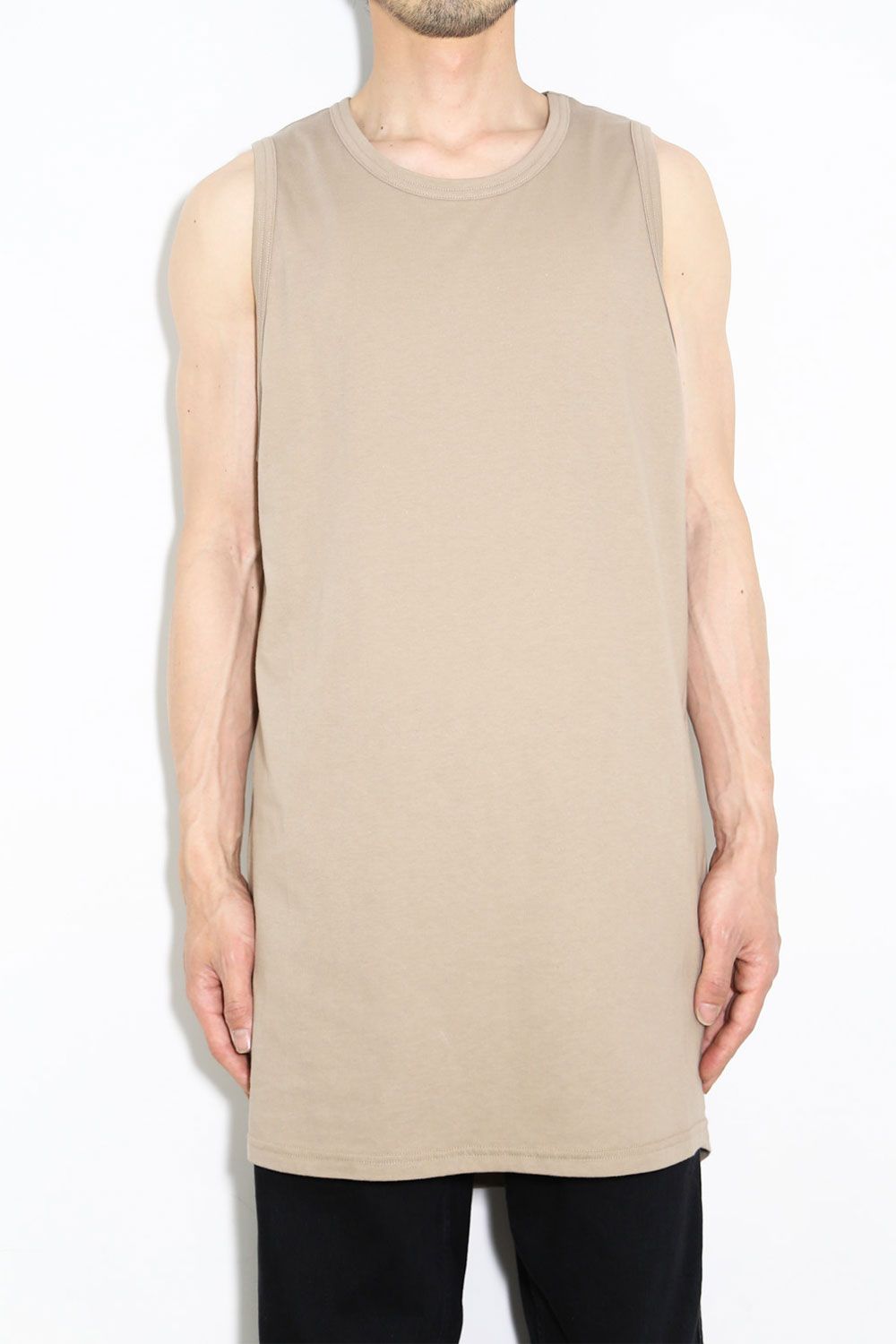 ロングタンクトップ / Long Tank Top / ベージュ / ag-6083-1