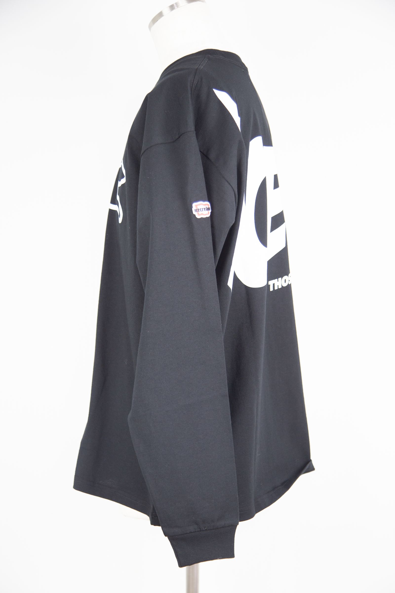 【ICECREAM】COTTON L/S T-SHIRT / ブラック