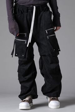 Vegan Leather Cargo Wide / ブラック